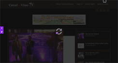 Desktop Screenshot of canaldelvino.tv